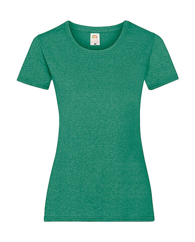 Fruit of the Loom Ladies` Valueweight T, Heather Green, M (12) bedrucken, Art.-Nr. 136015064