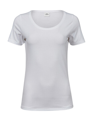 Tee Jays Ladies` Stretch Tee, White, S bedrucken, Art.-Nr. 139540003 Tee Jays Ladies` Stretch Tee, White, S bedrucken, Art.-Nr. 139540003