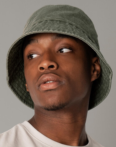 Beechfield Vintage Bucket Hat, Vintage Stone, S/M bedrucken, Art.-Nr. 140690071