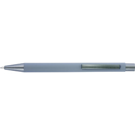Kugelschreiber Emmett | Gummibeschichtung – Grau bedrucken, Art.-Nr. 003999999_8298