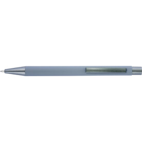 Kugelschreiber Emmett | Gummibeschichtung – Grau bedrucken, Art.-Nr. 003999999_8298