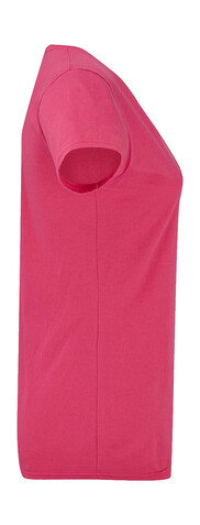 Fruit of the Loom Ladies` Iconic 150 V Neck T, Fuchsia, 2XL bedrucken, Art.-Nr. 146014397