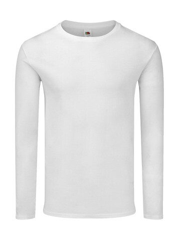 Fruit of the Loom Iconic 150 Classic Long Sleeve T, White, 5XL bedrucken, Art.-Nr. 147010009
