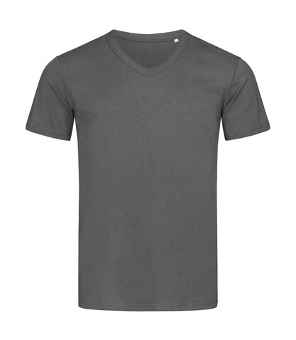 Stedman Ben V-Neck, Slate Grey, L bedrucken, Art.-Nr. 149051225