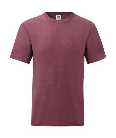 Fruit of the Loom Valueweight Tee, Heather Burgundy, 3XL bedrucken, Art.-Nr. 150014138
