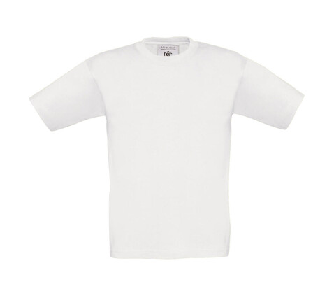 B &amp; C Exact 150/kids T-Shirt, White, 1/2 (86-92) bedrucken, Art.-Nr. 158420002