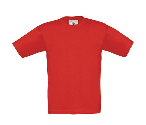 B &amp; C Exact 150/kids T-Shirt, Red, 1/2 (86-92) bedrucken, Art.-Nr. 158424002