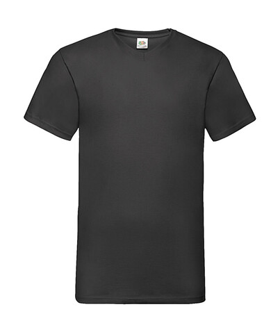 Fruit of the Loom Valueweight V-Neck-Tee, Black, 5XL bedrucken, Art.-Nr. 164011010 Fruit of the Loom Valueweight V-Neck-Tee, Black, 5XL bedrucken, Art.-Nr. 164011010