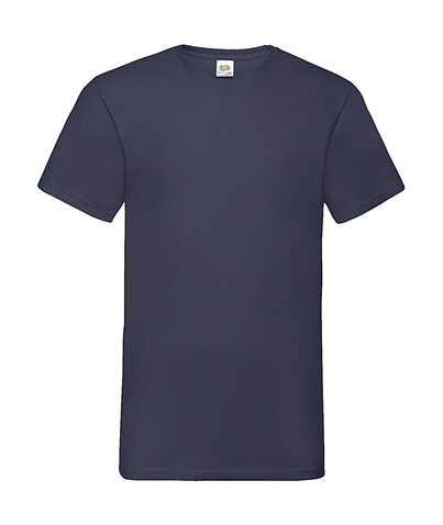 Fruit of the Loom Valueweight V-Neck-Tee, Navy, M bedrucken, Art.-Nr. 164012004