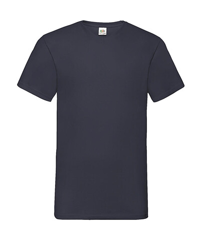 Fruit of the Loom Valueweight V-Neck-Tee, Deep Navy, 3XL bedrucken, Art.-Nr. 164012028 Fruit of the Loom Valueweight V-Neck-Tee, Deep Navy, 3XL bedrucken, Art.-Nr. 164012028