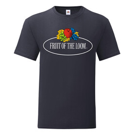 Fruit of the Loom Vintage T Large Logo Print, Deep Navy, 2XL bedrucken, Art.-Nr. 166012027
