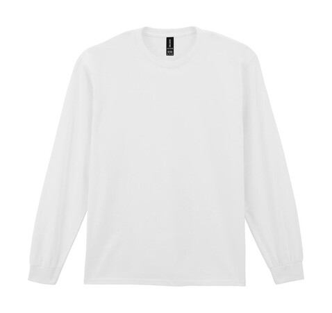 Gildan Ultra Cotton Adult T-Shirt LS, White, S bedrucken, Art.-Nr. 171090003