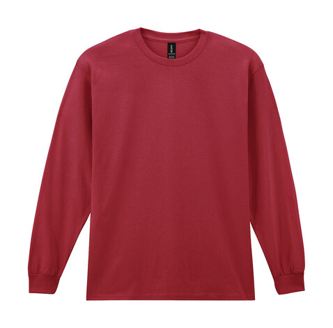 Gildan Ultra Cotton Adult T-Shirt LS, Cardinal Red, XL bedrucken, Art.-Nr. 171094026