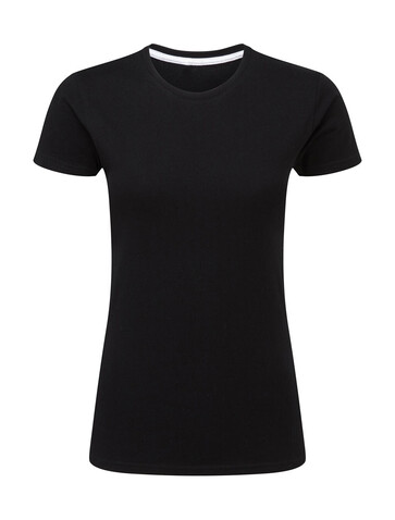 SG Signature Tagless Tee Women, Dark Black, M bedrucken, Art.-Nr. 171521044