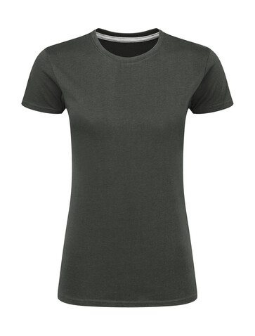SG Signature Tagless Tee Women, Charcoal, L bedrucken, Art.-Nr. 171521305