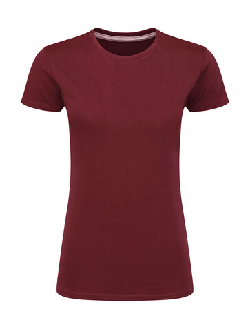 SG Signature Tagless Tee Women, Burgundy, XS bedrucken, Art.-Nr. 171524482