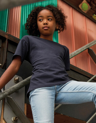 SG Signature Tagless Tee Kids, Dark Black, 104 (3-4/S) bedrucken, Art.-Nr. 172521043