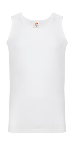 Fruit of the Loom Valueweight Athletic Vest, White, S bedrucken, Art.-Nr. 173010003