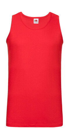 Fruit of the Loom Valueweight Athletic Vest, Red, S bedrucken, Art.-Nr. 173014003