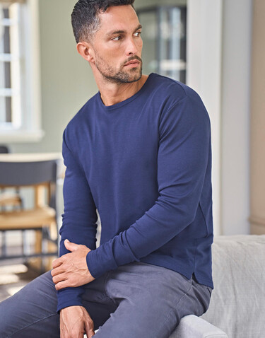 Tee Jays Men`s LS Interlock T-Shirt, Navy, 3XL bedrucken, Art.-Nr. 174542008