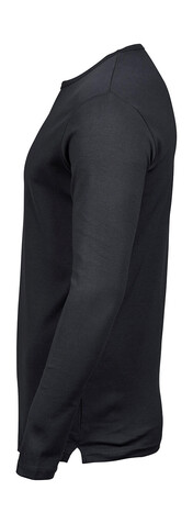 Tee Jays Men`s LS Interlock T-Shirt, Black, L bedrucken, Art.-Nr. 174541015