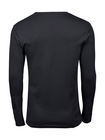 Tee Jays Men`s LS Interlock T-Shirt, Black, L bedrucken, Art.-Nr. 174541015