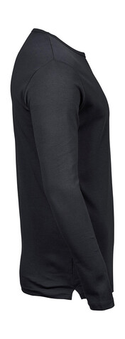 Tee Jays Men`s LS Interlock T-Shirt, Dark Grey, 3XL bedrucken, Art.-Nr. 174541288