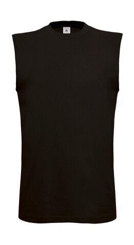 B &amp; C Exact Move Sleeveless T-Shirt, Black, M bedrucken, Art.-Nr. 175421014
