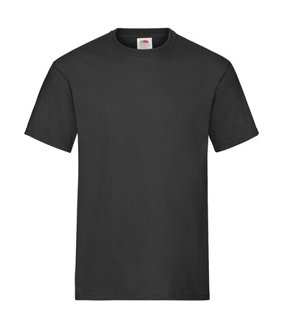 Fruit of the Loom Heavy Cotton T, Black, L bedrucken, Art.-Nr. 180011015
