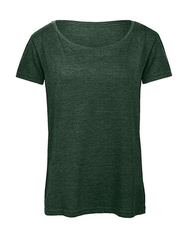 B &amp; C Triblend/women T-Shirt, Heather Forest, L bedrucken, Art.-Nr. 187425045