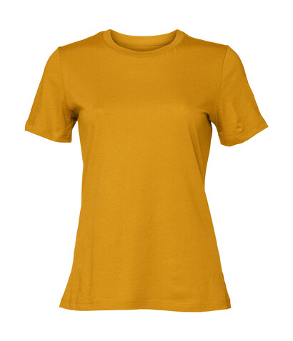 Bella Women`s Relaxed Jersey Short Sleeve Tee, Mustard, L bedrucken, Art.-Nr. 194066455