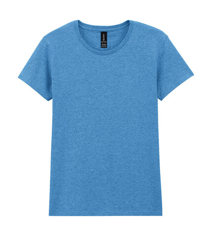 Gildan Heavy Cotton Women`s T-Shirt, Heather Sapphire, S bedrucken, Art.-Nr. 194093323