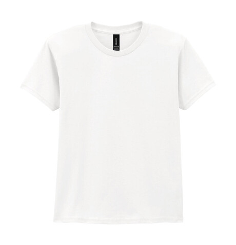 Gildan Heavy Cotton Youth T-Shirt, White, XS (4-5) bedrucken, Art.-Nr. 198090002