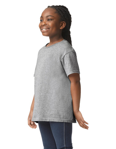 Gildan Heavy Cotton Youth T-Shirt, White, XS (4-5) bedrucken, Art.-Nr. 198090002