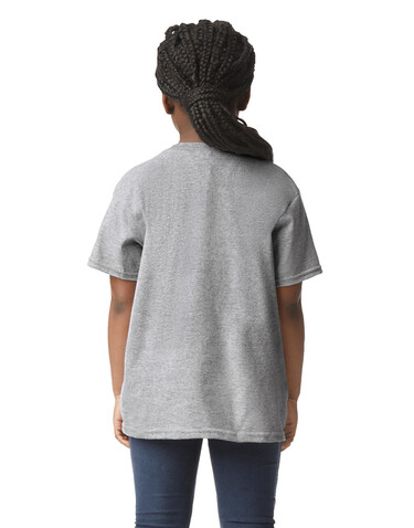 Gildan Heavy Cotton Youth T-Shirt, White, XS (4-5) bedrucken, Art.-Nr. 198090002