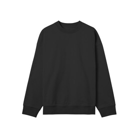 True Blanks Mens Boxy Sweatshirt, Off Black, S bedrucken, Art.-Nr. 200411023