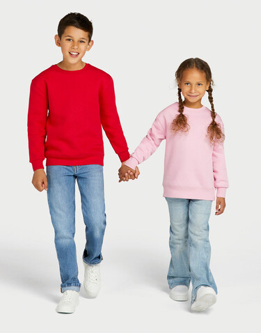 SG Originals Crew Neck Sweat Kids, Snowwhite, 104 (3-4/S) bedrucken, Art.-Nr. 200520013