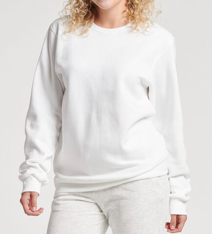 Jerzees JERZEES Eco Premium Blend Sweatshirt, White, M bedrucken, Art.-Nr. 201370003