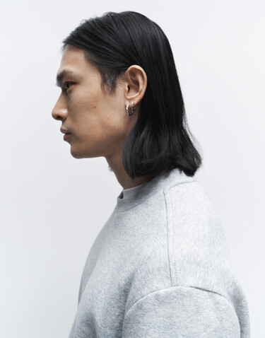 True Blanks Mens Regular Sweatshirt, Off White, XS bedrucken, Art.-Nr. 201410012