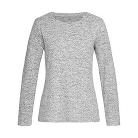 Stedman Knit Long Sleeve Women, Light Grey Melange, S bedrucken, Art.-Nr. 202051213 Stedman Knit Long Sleeve Women, Light Grey Melange, S bedrucken, Art.-Nr. 202051213