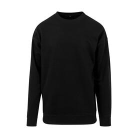 Build Your Brand Sweat Crewneck, Black, XS bedrucken, Art.-Nr. 202391010