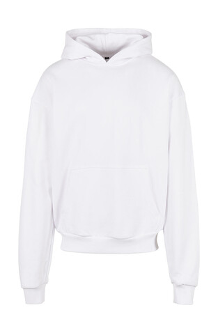 Build Your Brand Ultra Heavy Cotton Box Hoody, White, XS bedrucken, Art.-Nr. 203390000