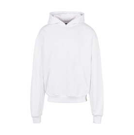 Build Your Brand Ultra Heavy Cotton Box Hoody, White, XS bedrucken, Art.-Nr. 203390000