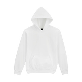 Gildan Softstyle Midweight Fleece Youth Hoodie, White, XS bedrucken, Art.-Nr. 205090002