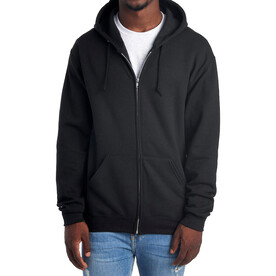 Jerzees NuBlend Full-Zip Hooded Sweatshirt, Black, S bedrucken, Art.-Nr. 205371012