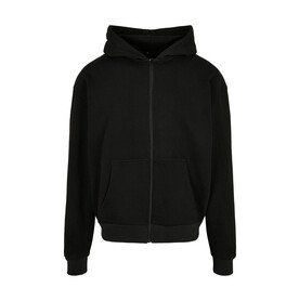 Build Your Brand Ultra Heavy Zip Hoody, Black, XS bedrucken, Art.-Nr. 205391010