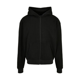 Build Your Brand Ultra Heavy Zip Hoody, Black, XS bedrucken, Art.-Nr. 205391010
