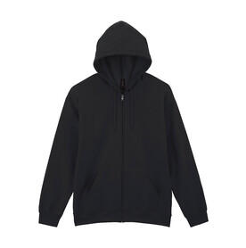 Gildan Softstyle Midweight Full Zip Hooded Sweat, Black, S bedrucken, Art.-Nr. 206091013