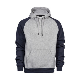 Tee Jays Two-Tone Hooded Sweatshirt, Heather/Navy, S bedrucken, Art.-Nr. 206541523 Tee Jays Two-Tone Hooded Sweatshirt, Heather/Navy, S bedrucken, Art.-Nr. 206541523