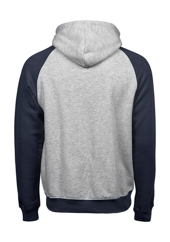 Tee Jays Two-Tone Hooded Sweatshirt, Heather/Navy, S bedrucken, Art.-Nr. 206541523